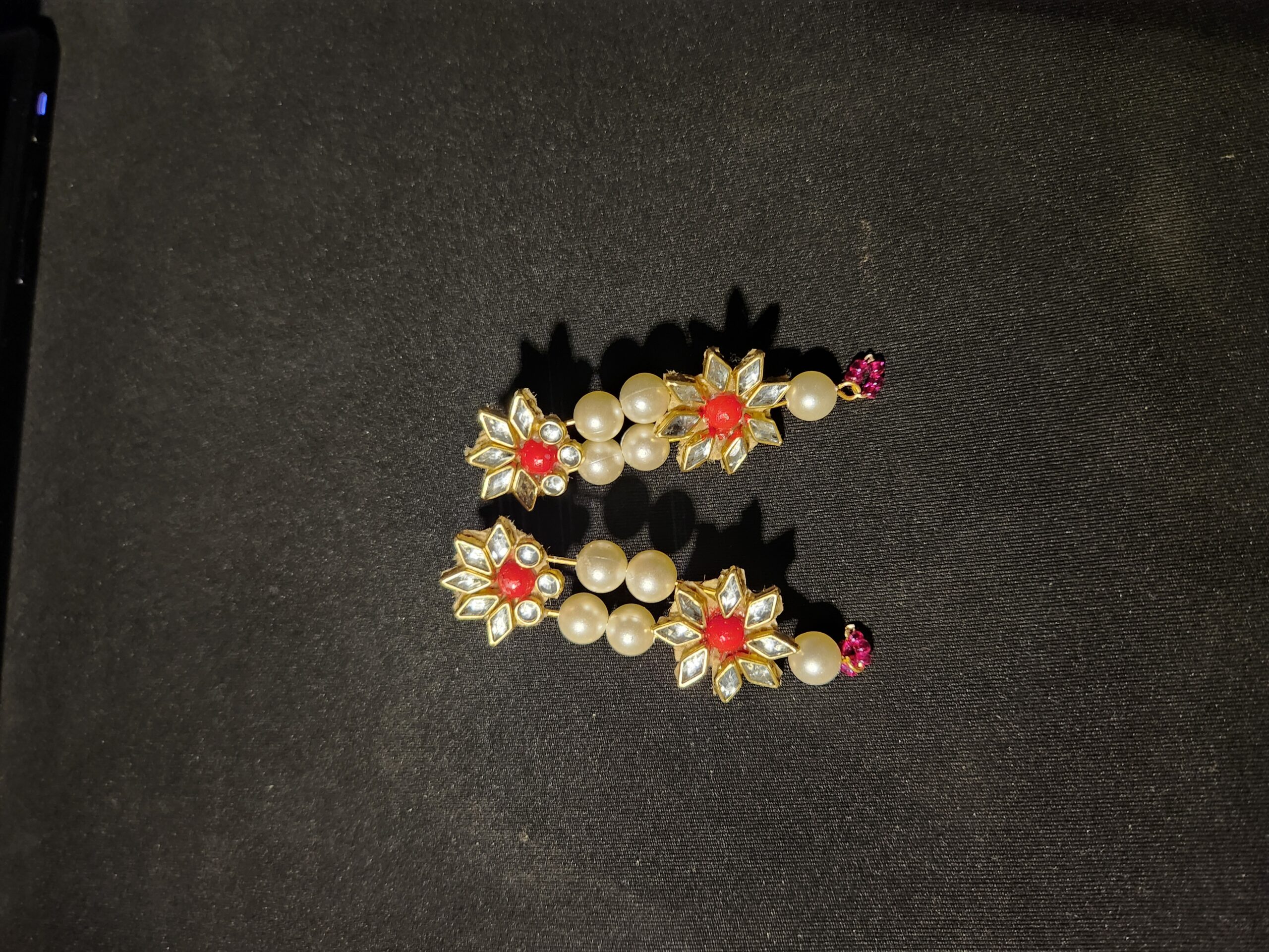 Royal Kundan Pearl Drops Earrings-2