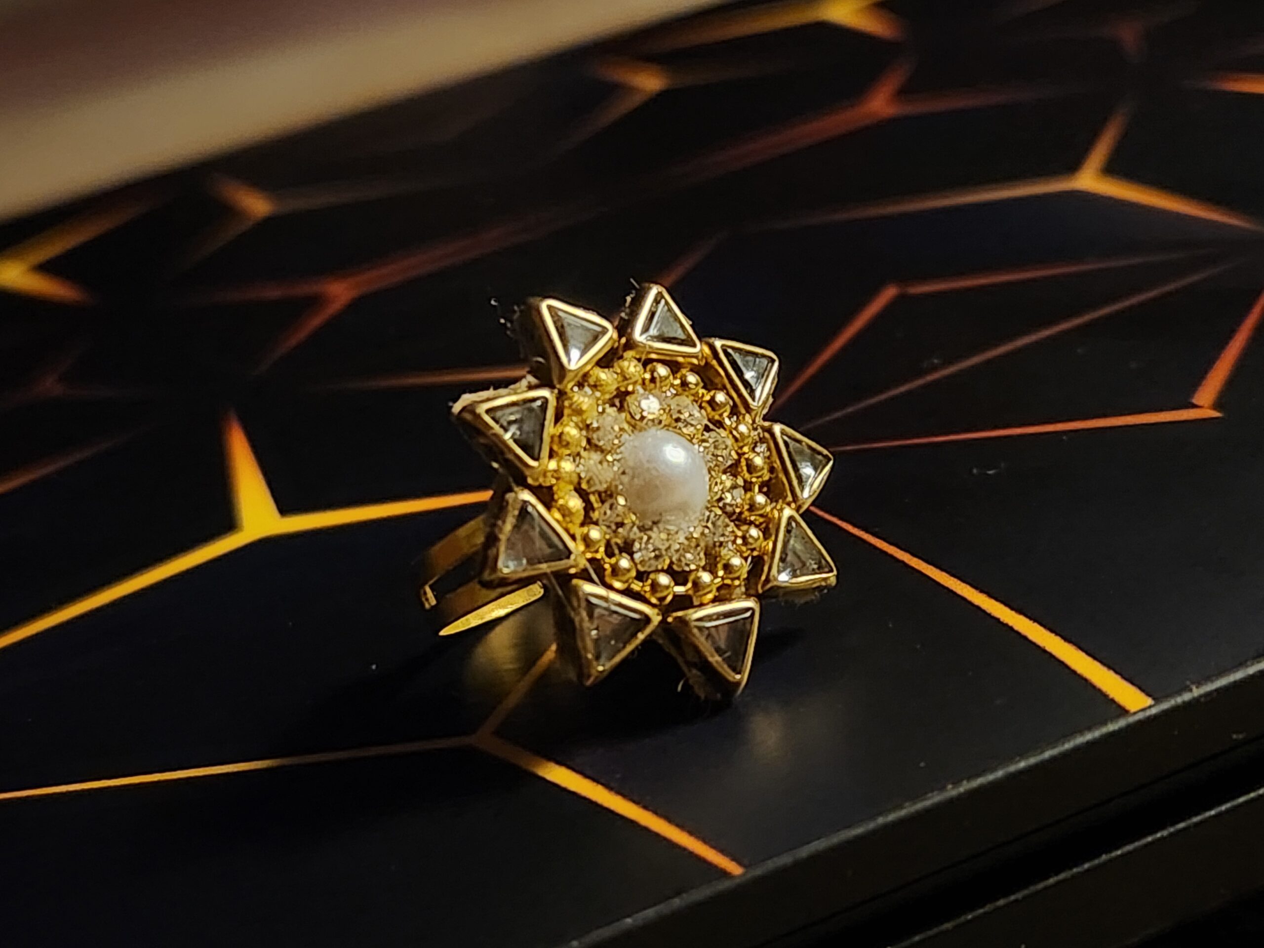 Royal Kundan Glam Ring